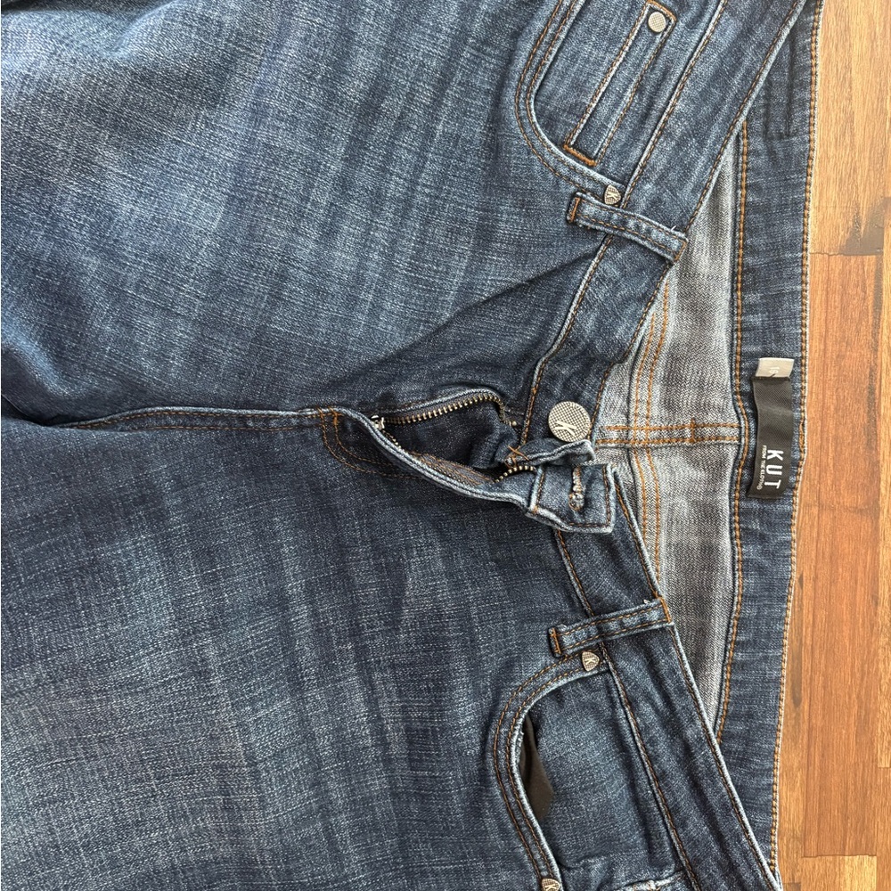 Kut from the Kloth Blue Slim Jeans with Indigo Fade